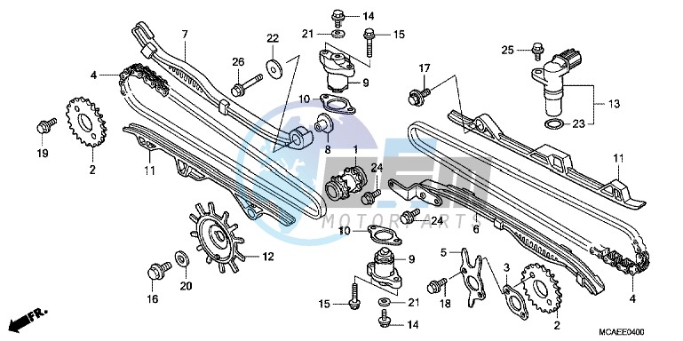 CAM CHAIN/ TENSIONER