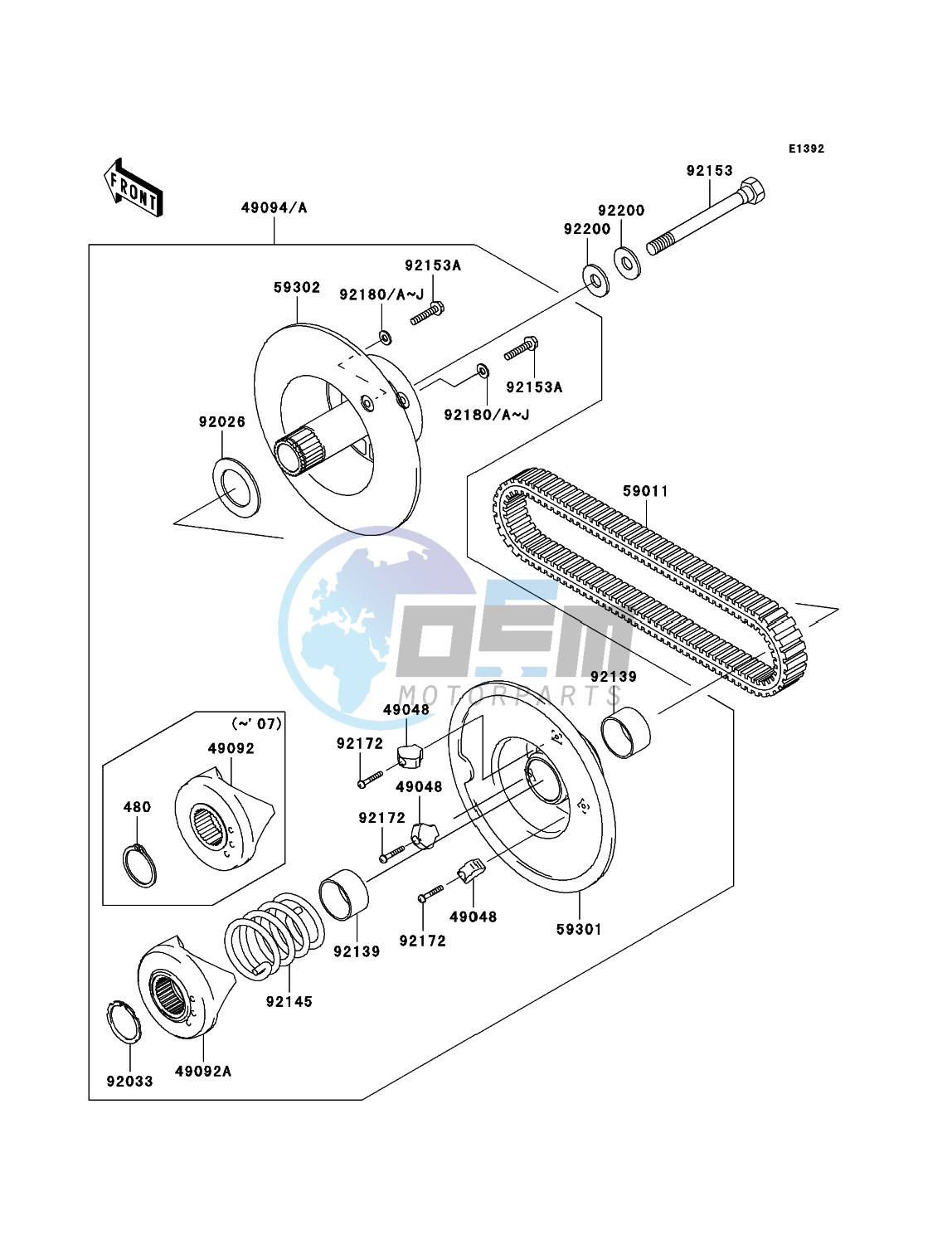 Driven Converter/Drive Belt