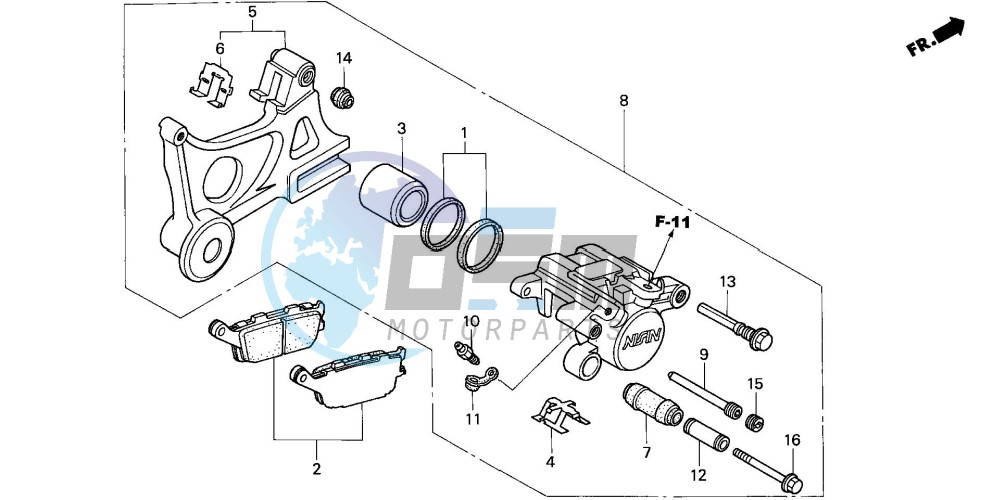 REAR BRAKE CALIPER