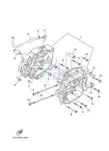 T110C (1DU8) drawing CARTER CRANKCASE