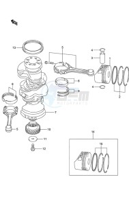 DF 250 drawing Crankshaft