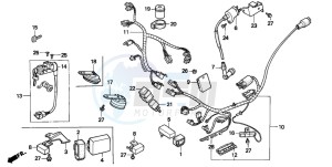 PK50M drawing WIRE HARNESS/ IGNITION COIL