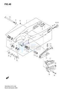 RM-Z 250 drawing REAR SWING ARM L2