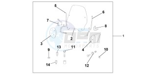 SH150S 125 drawing WIND SHIELD