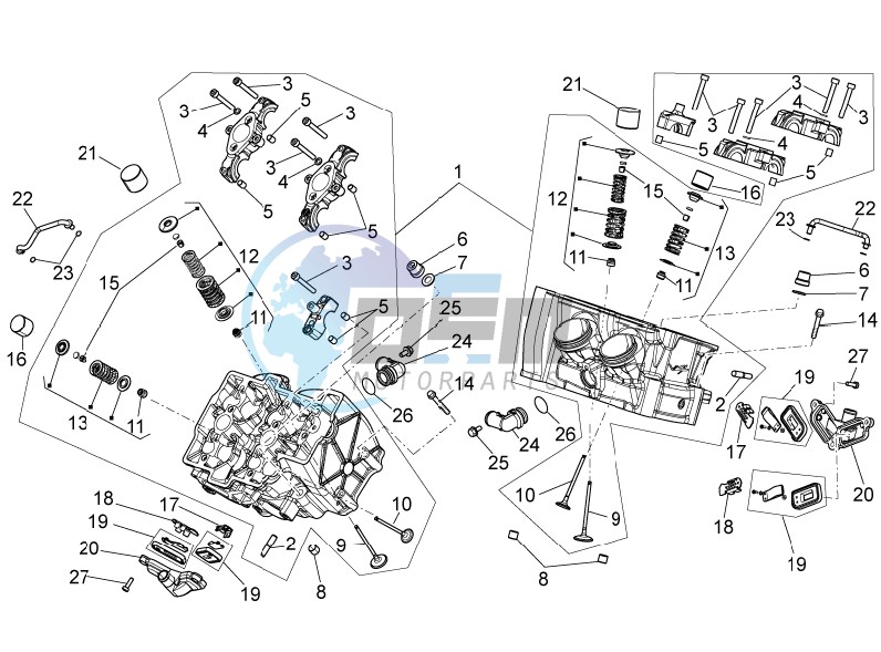 Cylinder head - valves