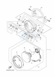 YBR125EGS (43BH) drawing HEADLIGHT