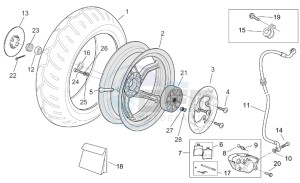 SR 50 H2O (ie+carb.) 03-12 drawing Rear wheel - disc brake