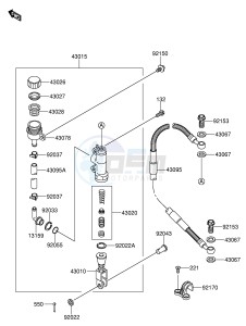 RM65 (E24) drawing REAR MASTER CYLINDER