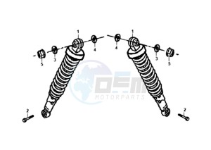 XS125-K drawing REAR SUSPENSION