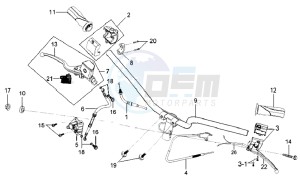 MIO 50 25KMH drawing HANDLEBAR / BRAKE LEVERS CPL  L /R