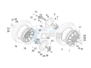 MP3 500 Tourer (USA) USA drawing Front wheel