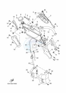 XSR700 MTM690-U (B9J2) drawing RADIATOR & HOSE