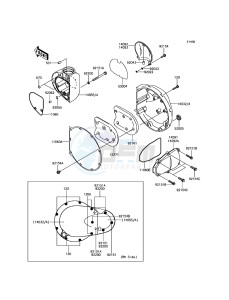 W800 EJ800AFF GB XX (EU ME A(FRICA) drawing Right Engine Cover(s)