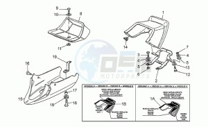 Le Mans 1000 drawing Rear fairing-seat cover