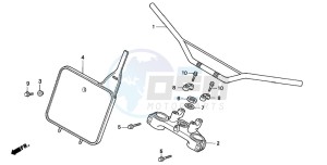 XR200R drawing HANDLE PIPE/TOP BRIDGE (2)