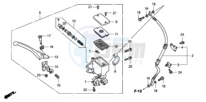 PES150 125 drawing FR. BRAKE MASTER CYLINDER