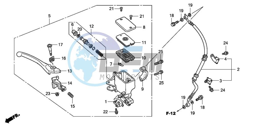 FR. BRAKE MASTER CYLINDER