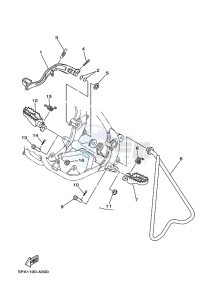 YZ85LW YZ80 (B0GL) drawing STAND & FOOTREST