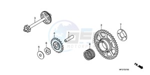 CB600FA39 Spain - (SP / ABS ST 25K) drawing STARTING DRIVEN GEAR