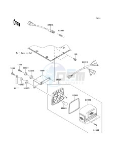 KAF 620 R [MULE 4010 TRANS4X4] (R9F-RAFA) RAFA drawing TAILLIGHT-- S- -