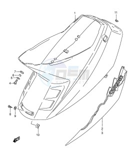 AE50 (E1) drawing FRAME COVER (MODEL L E4,E21)