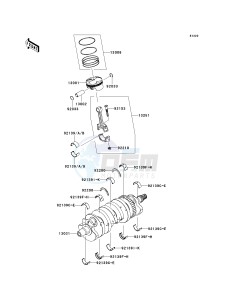 ZX 600 R [NINJA ZX-6R MONSTER ENERGY] (R9FA) R9F drawing CRANKSHAFT_PISTON-- S- -