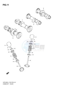 VZR1800 (E3) INTRUDER drawing CAMSHAFT - VALVE