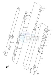 XF650 (E2) drawing FRONT DAMPER