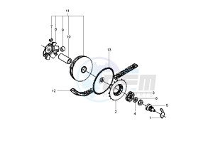 Fly 4T 50 drawing Driving pulley