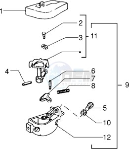 PX 125 E drawing Gear selector