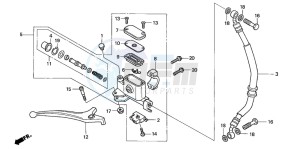 SGX50 drawing FR. BRAKE MASTER CYLINDER