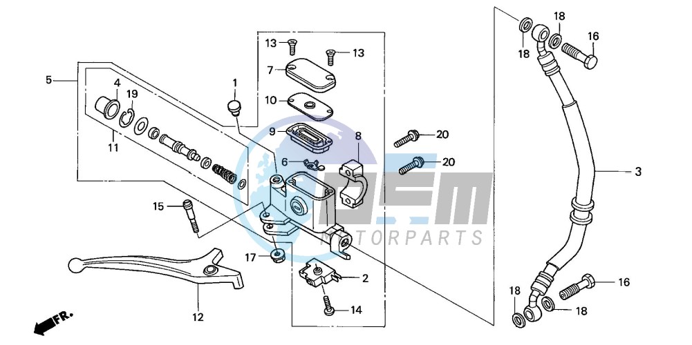 FR. BRAKE MASTER CYLINDER