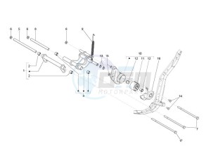 Liberty 150 4t Sport e3 drawing Fork components (Escorts)