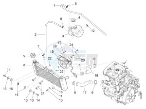 RS4 125 4T drawing Cooling system