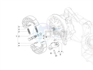 SXL 150 4T 3V CARB drawing Rear brake - Brake jaw