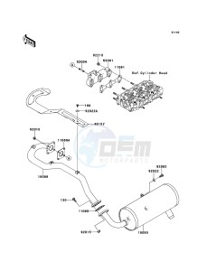 MULE_4010_DIESEL_4X4 KAF950FDF EU drawing Muffler(s)