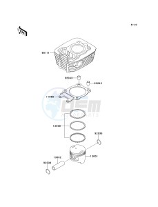 BN 125 A [ELIMINATOR 125] (A6F-A9F) A6F drawing CYLINDER_PISTON-- S- -