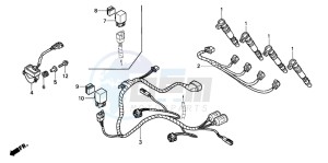 CBR600RR drawing SUB HARNESS