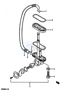 DR600R (E2) drawing FUEL COCK