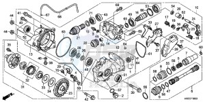 TRX420FA2F TRX420 Europe Direct - (ED) drawing FRONT FINAL GEAR