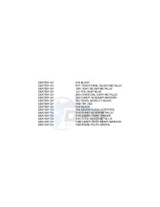 GSX750 (E4) drawing * COLOR CHART *