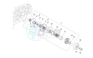 LX 150 4T ie E3 drawing Driven pulley