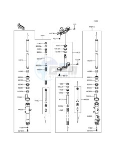 NINJA_250SL_ABS BX250BFF XX (EU ME A(FRICA) drawing Front Fork