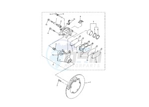 FZ6-SA FAZER 600 (ABS) drawing REAR BRAKE CALIPER