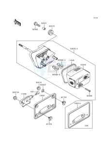 VN 800 B [VULCAN 800 CLASSIC] (B1-B5) [VULCAN 800 CLASSIC] drawing TAILLIGHT-- S- -