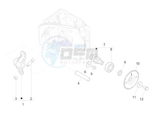 Primavera 50 4T-2V 25 kmh (EMEA) drawing Rocking levers support unit