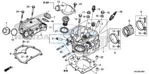 TRX420FA6H Europe Direct - (ED) drawing CYLINDER HEAD