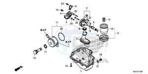 CB650FAJ CB650F 2ED drawing OIL PAN/OIL PUMP