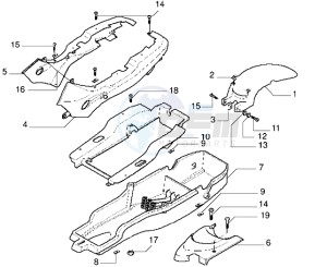 DNA 50 drawing Rear mudguard-undersaddle