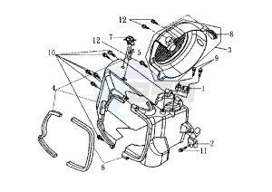 EURO MX EU2 - 150 cc drawing AIR SHROUD